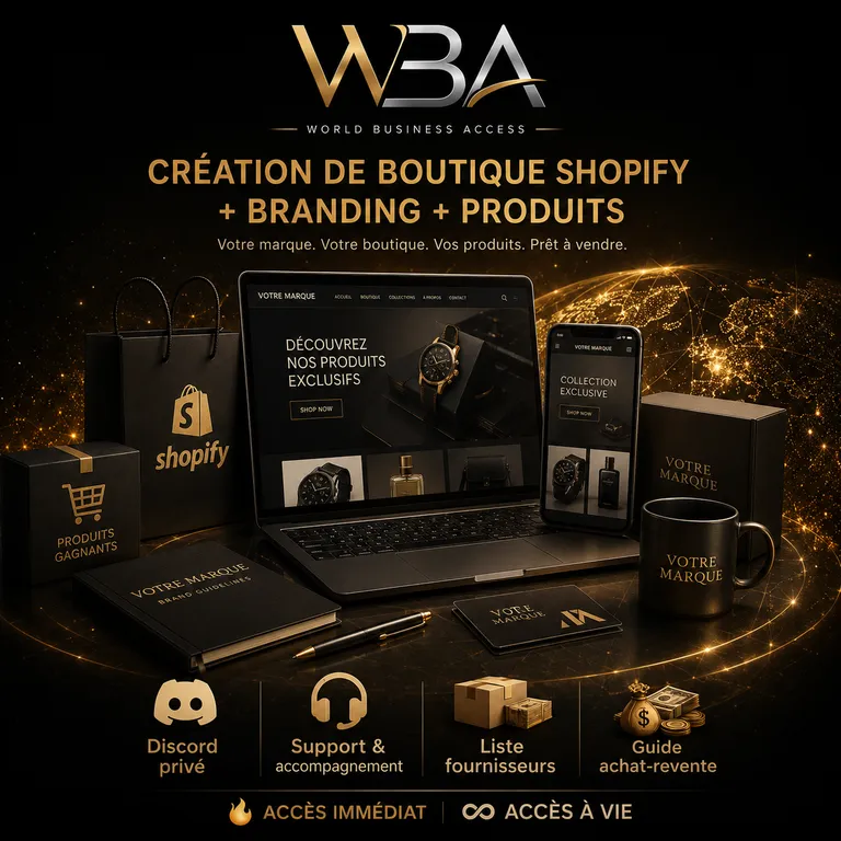 Visuel de l'offre Boutique En Ligne + Branding